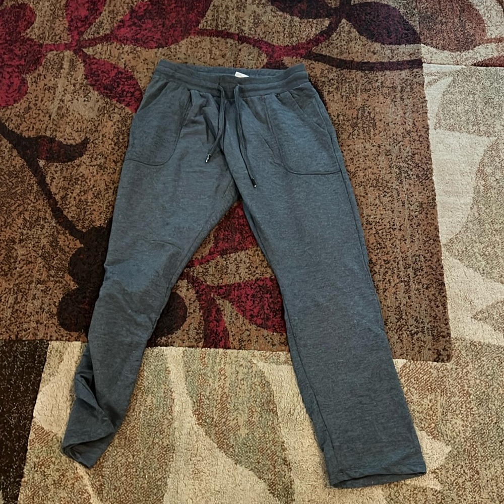 Women's Charcoal Gray Drawstring Track Joggers